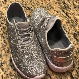 Forever Link silver sparkle sneakers
